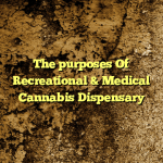 The purposes Of Recreational & Medical Cannabis Dispensary